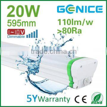 600mm Dimmable IP65 led waterproof tri proof light anti dust/waterproof/corrosion proof ip65 220V 20W
