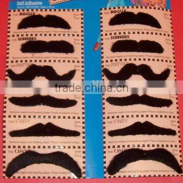 Fashion design fake moustache high quality beard mustache promotional fancy dress accessory MU2033