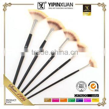 Wholesale 5pcs Set Fan Shape Wooden Handle Artsit Paint Brush