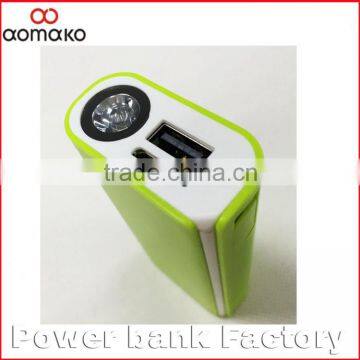 AK-03 Portable promotion gifts power bank Flashlight Power Bank universal external battery charger 5200mAh for mobile phone