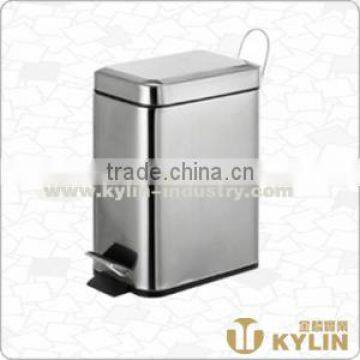 stainless steel pedal waste bin