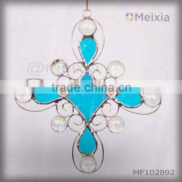 MF102892 tiffany stained glass cross christmas decoration wholesale