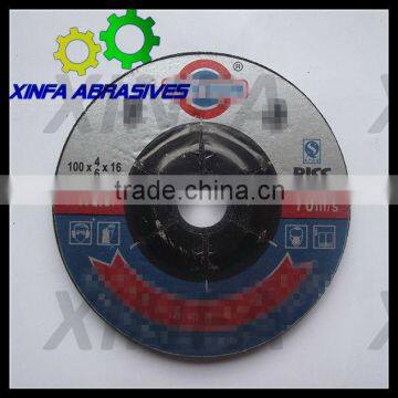 100x6x16 Depressed Center Grinding Disc for Metal/Steel