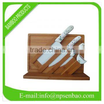 Bamboo Cutting Board Set With Knives Kitchen cutting equipment