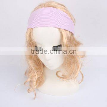 Turban Women Sport Elastic Head Band Yoga Stripe Hair Band for Relax or Shower photo-4