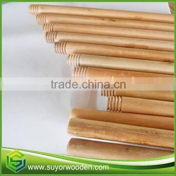 Round Wood Varnished Broom Mop Wooden Handle Rod