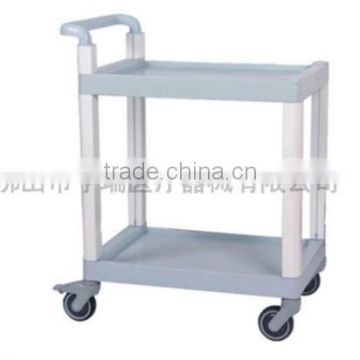 Hospital used medical Plastic Trolley (Two Shelves)