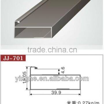 anodized aluminium profile 4mm glass cabinet doors