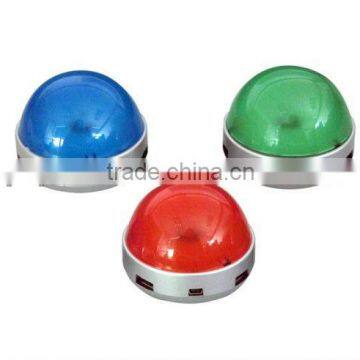 alarm shape round usb hub with 4 ports