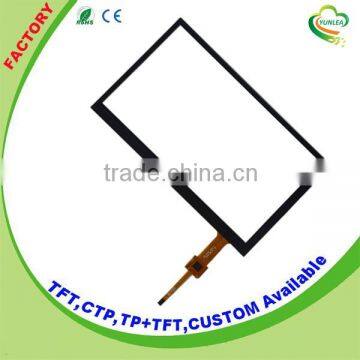 Glass+Glass 7 inch I2C touch screen panel with high transpanency