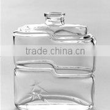 60ml clear cosmetic packaging glass perfume bottle