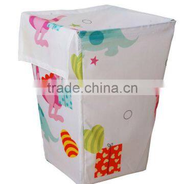 Bathroom Square metal polyester laundry hamper