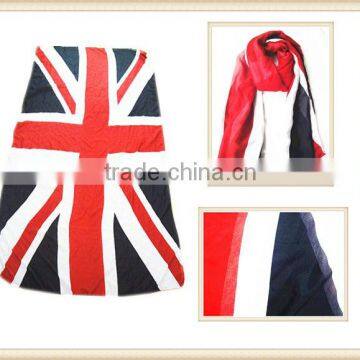 UK flag Promotional winter polar fleece scarf