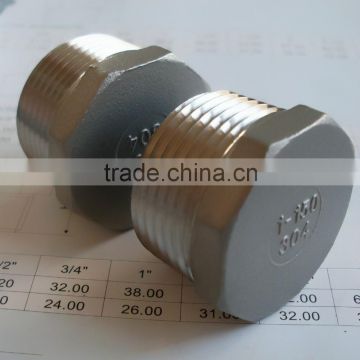 Stainless steel threaded Hexagon Plug with BSP thread