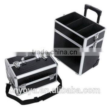 4 in 1 Aluminum Makeup Trolley Case