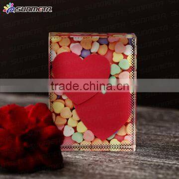 Sunmeta blank sublimation crystal frame crystal award for decoration