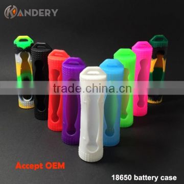 Electronic cigarette accessories silicone 18650 battery case from Kandery