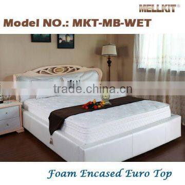 Cheap foam encased euro top pocket spring mattress