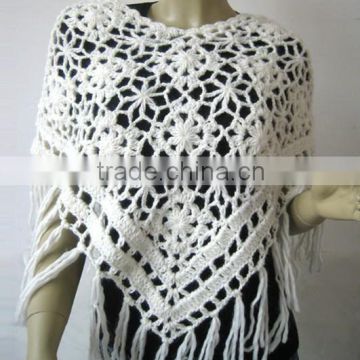 Shawl handmade white