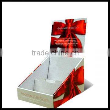 Two tiers real factory price of custom cardboard counter top display