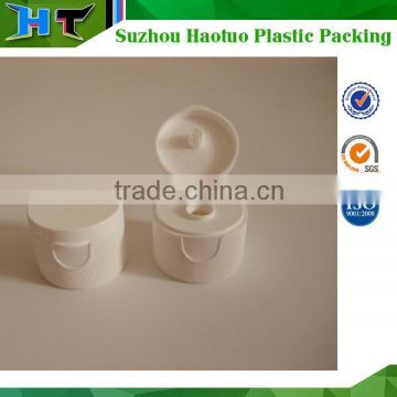 White plastic flip top bottle cap 28 410 made in china