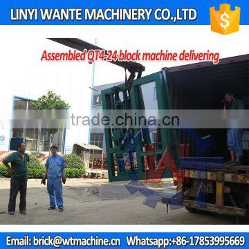 WANTE BRAND QT4-24 Block Making Machine Assembled Deivering to Customer Make More Money photo-4