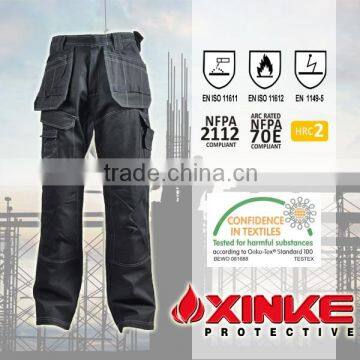 Xinke Wholesale cotton fireproof match mens cargo work pants with six side pockets                        
                                                Quality Choice