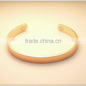 Metallic Bracelet Simple Pure Magnetic Copper Cuff Bracelet for Engraving Magnetic Health Care Cuff Bracelet Quality Choice Most Po photo-4