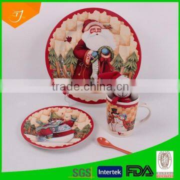 Santa design dinnerware,Christmas Gift