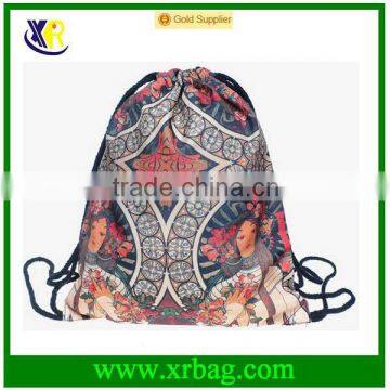 Women Mochila Man Gym bags Travel Backpack Mucha Printing Waterproof Nylon Drawstring Bag