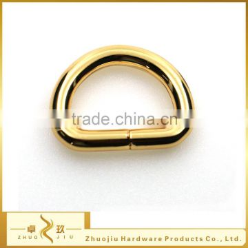 Hight quality gold iron d-ring for bag strap