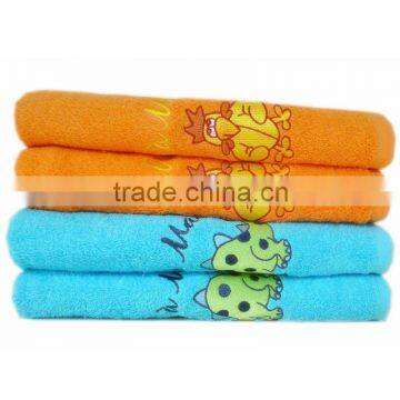 100% cotton embroidery baby towel