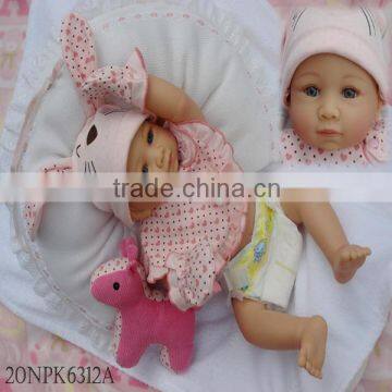 2014 new high quality 20 inch baby doll vinyl doll manufacturer