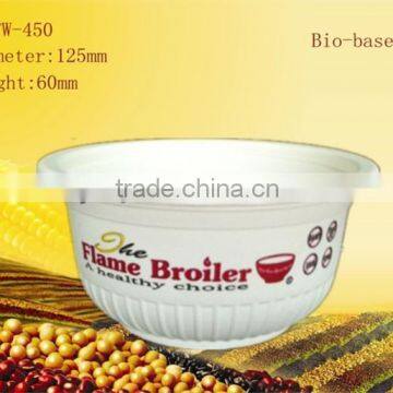 logo printed disposable plastic soup bowl