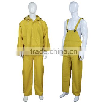 waterproof 2 pcs heavy duty PVC plastic raincoat