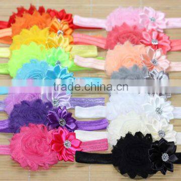Newborn Baby Girls Flower Headband Soft Elastic Band Headwear Hair Accessories