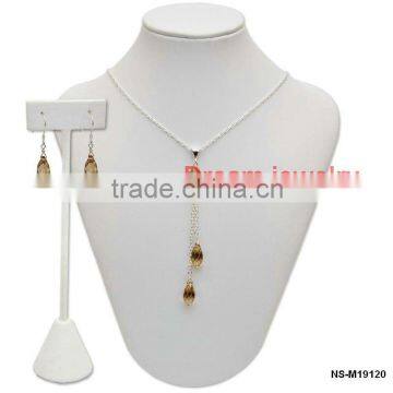 cheap fashion long drop jewelry set