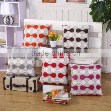 Wholesale ready made cushion covers, chenille jacquard pillow case