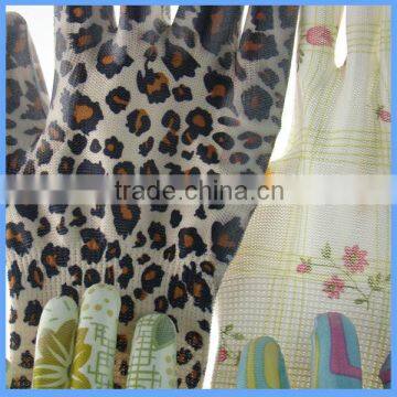 CE EN420 Approved 13g Poly Sexy Leopard Print Gloves for General Handing photo-3
