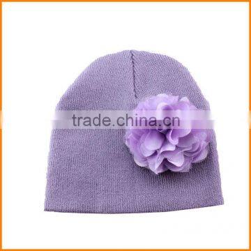 Autumn Korean Hand Knitted Children's Hats Satin Mesh Flower Baby Baby Hat MZ054 photo-6