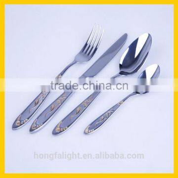 Good quality 72pcs steel flatware set