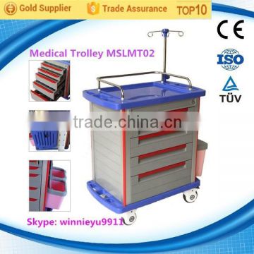 MSLMT02 Hospital medical trolley emergency trolley clinic medical emergency trolley