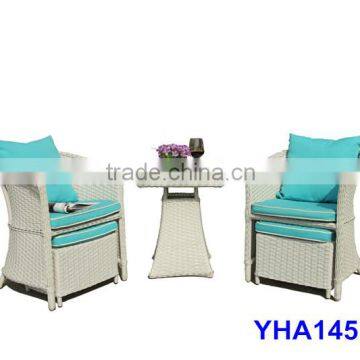 GARDEN PLASTIC WICKER BISTRO TABLE SETS