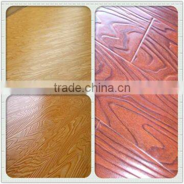 synchronized embossed laminate flooring