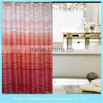 Factory Rotary Printing Mildew Resistant fabric shower curtain, home goods shower curtains