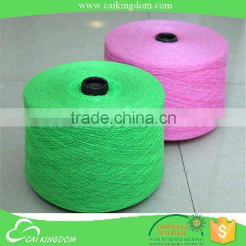 Specialized QC team 65% cotton 35% polyester 70/30 20s colour open end/oe recycle cotton yarn for socks