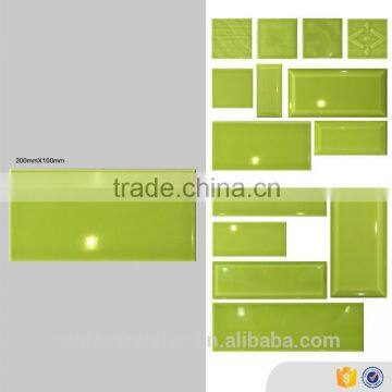 Foshan 10x20mm kitchen wall faux brick light green ceramic interior tile cheap floor tiles wholesale                        
                                                                                Supplier's Choice