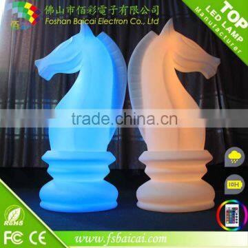 LED giant outdoor plastic chess set