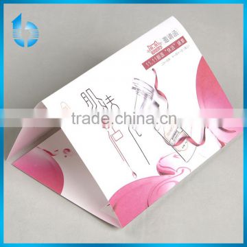 white cardboard printing cosmetics brochure invitation card for double 12