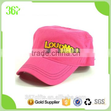 Multicolour Promotional Pink Women Military Cap Army Cap with Embroidery Logo